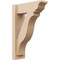 Ekena Millwork 6-in W x 16-in D x 24-in H Funston Trad Rough Cedar Woodgrain TimberThane Outlooker, Primed Tan OUTUR060X16X24FST04RCPR - alternate 1